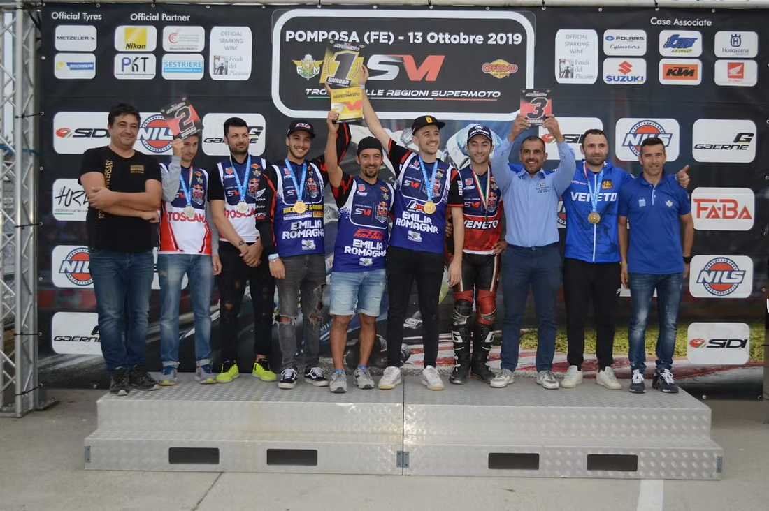 Trofeo delle Regioni Supermoto. Emilia Romagna protagonista nella On Road e seconda nella Off Road