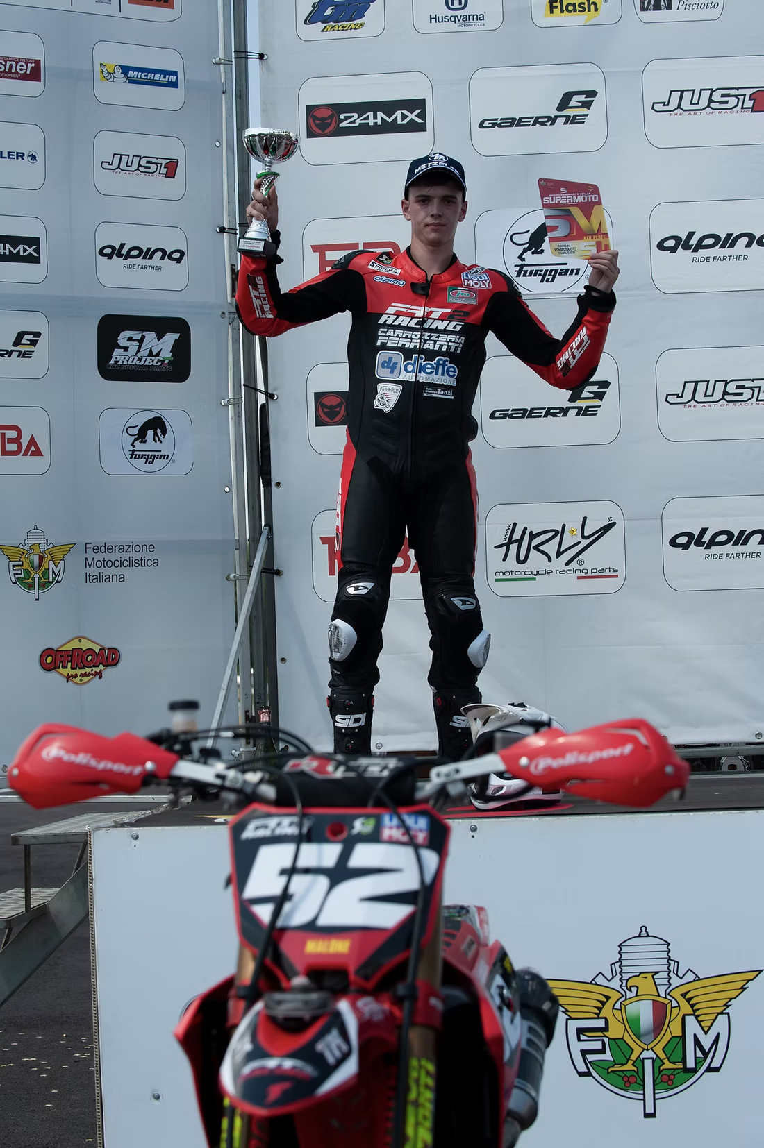 Quarta Tappa Campionato Italiano Supermoto a Pomposa (FE): secondo posto di Marco Malone.